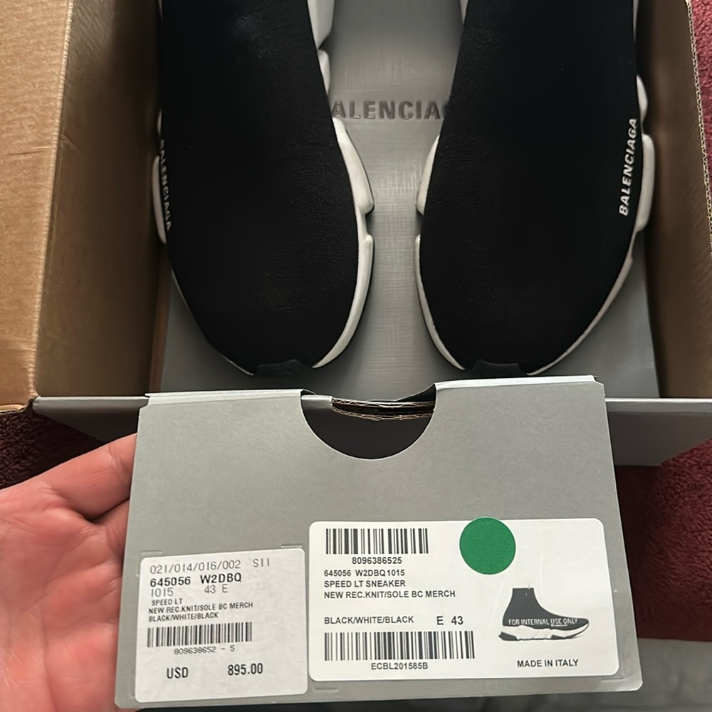 Selling my authentic Balenciaga sock runners